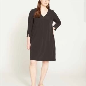 Universal Standard Long Sleeve Premier Dress in Black - Size S (14-16)